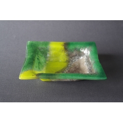 Square bowl Green - 20x20 cm