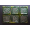 Flat Square Plate Green Amonit – 17 x 17 cm
