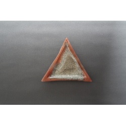 Trangular Plate Bronze + Silver – 23 x 23 x 23 cm