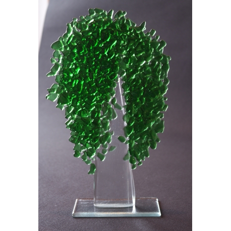 Zielone drzewko - granulat duży - wysokość 31 cm