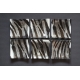 Wygięty talerz Zebra - 17x17 cm