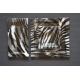 Prostokątny talerz Zebra 35x19 cm