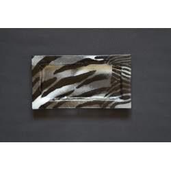 Prostokątny talerz Zebra 35x19 cm