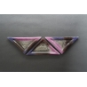 Trangular Plate Violet + Silver – 23 x 16 x 16 cm