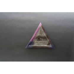 Trangular Plate Violet + Silver – 23 x 23 x 23 cm