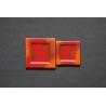 Flat Square Red Smudges – 17 x 17 cm