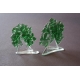 Statuetka zielone drzewko granulat mały 12 cm