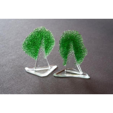 Statuetka zielone drzewko granulat 12 cm