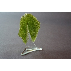 Statuetka oliwkowe drzewko granulat mały 17 cm