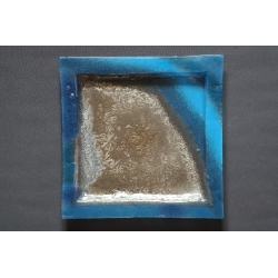 Square Blue Smudges Plateau – 35 x 35 cm