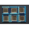 Flate small plate Smudges Blue 17x17 cm