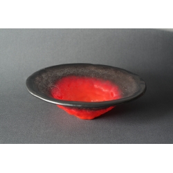 Creased bowl Black Volcano - 25 cm