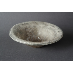 Creashed bowl Silver - 25 cm