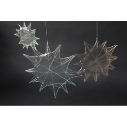 Hanging star colorless regular 25 cm