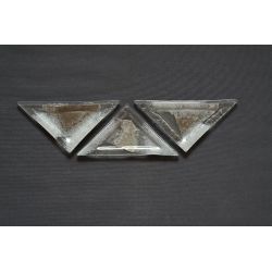 Triangular Plate Silver 23x16x16cm