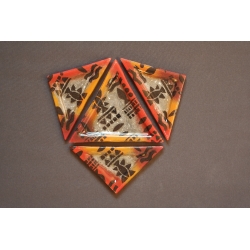 Triangular Plate Africa 23x23x23cm