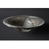 Creashed bowl White + Silver - 33 cm