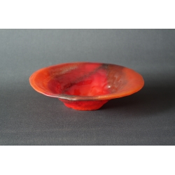 Creased bowl Red 25 cm