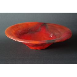 Creased bowl Red 33 cm