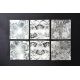 Bent Square Plate White lace Lena 17x17 cm
