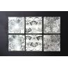 Bent Square Plate White lace Lena 17x17 cm